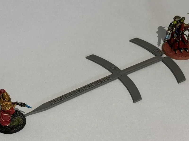 Warhammer deep strike ruler 3" 6" 9" 12"