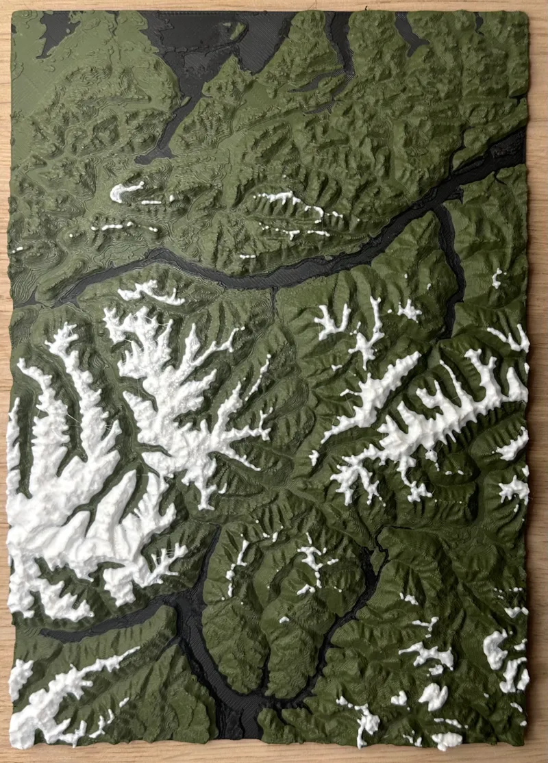 Alps Brenner Terrain Map