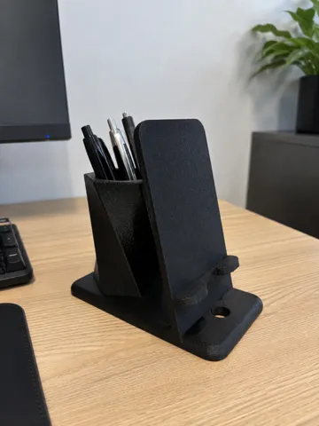 Soporte para celular: DeskDock – Phone Stand & Pen Holder — vista de referencia 2