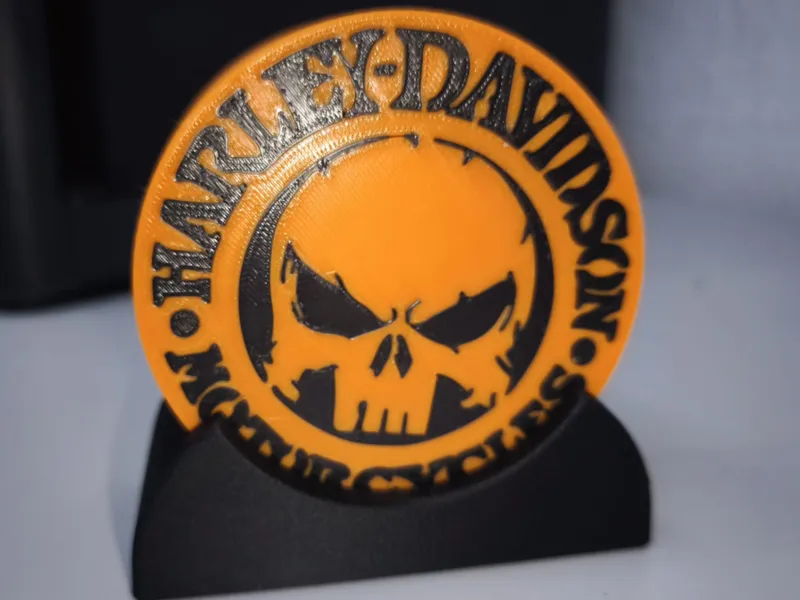 Harley Davidson Skull Untersetzer