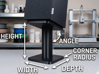 Parametric Studio Monitor Speaker Stand