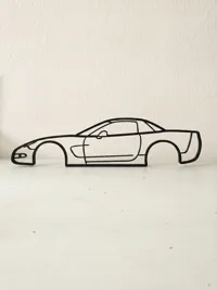 Décoration murale 2D Chevrolet Corvette C5 — photo 2