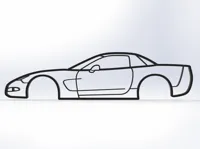Décoration murale 2D Chevrolet Corvette C5 — photo 1