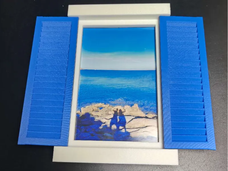 Mediterranean Shutter Photo Frame