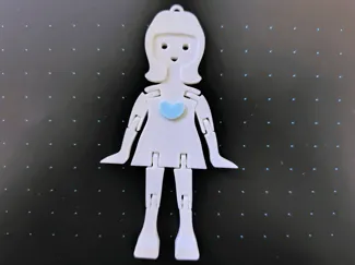 フレキシトイ女の子のキーホルダー