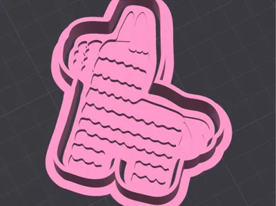 Piñata Llama Cookie Cutter