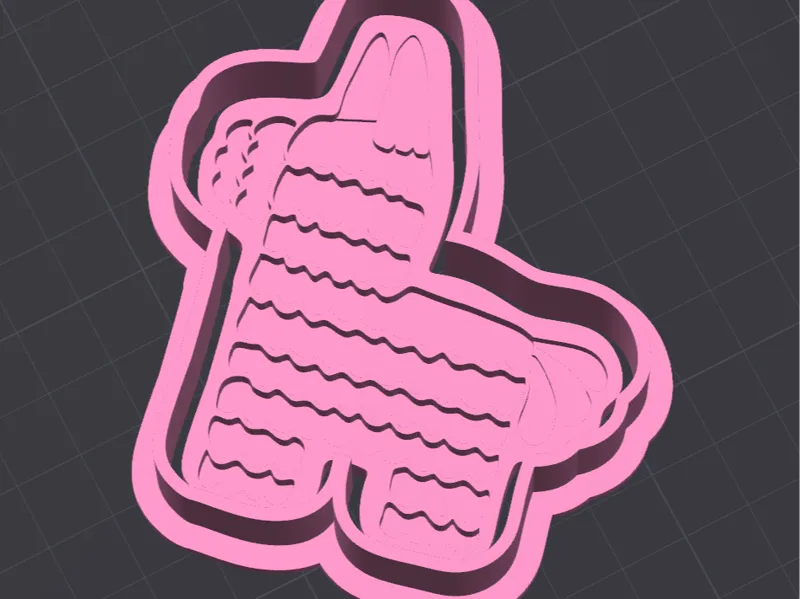 Piñata Llama Cookie Cutter
