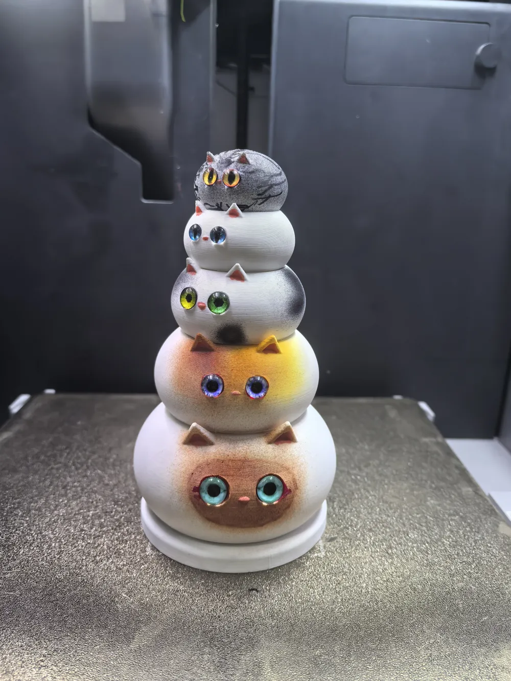 [Lucas Creations] Educational Toy - Stacking Cats - Free 3D Print Model ...