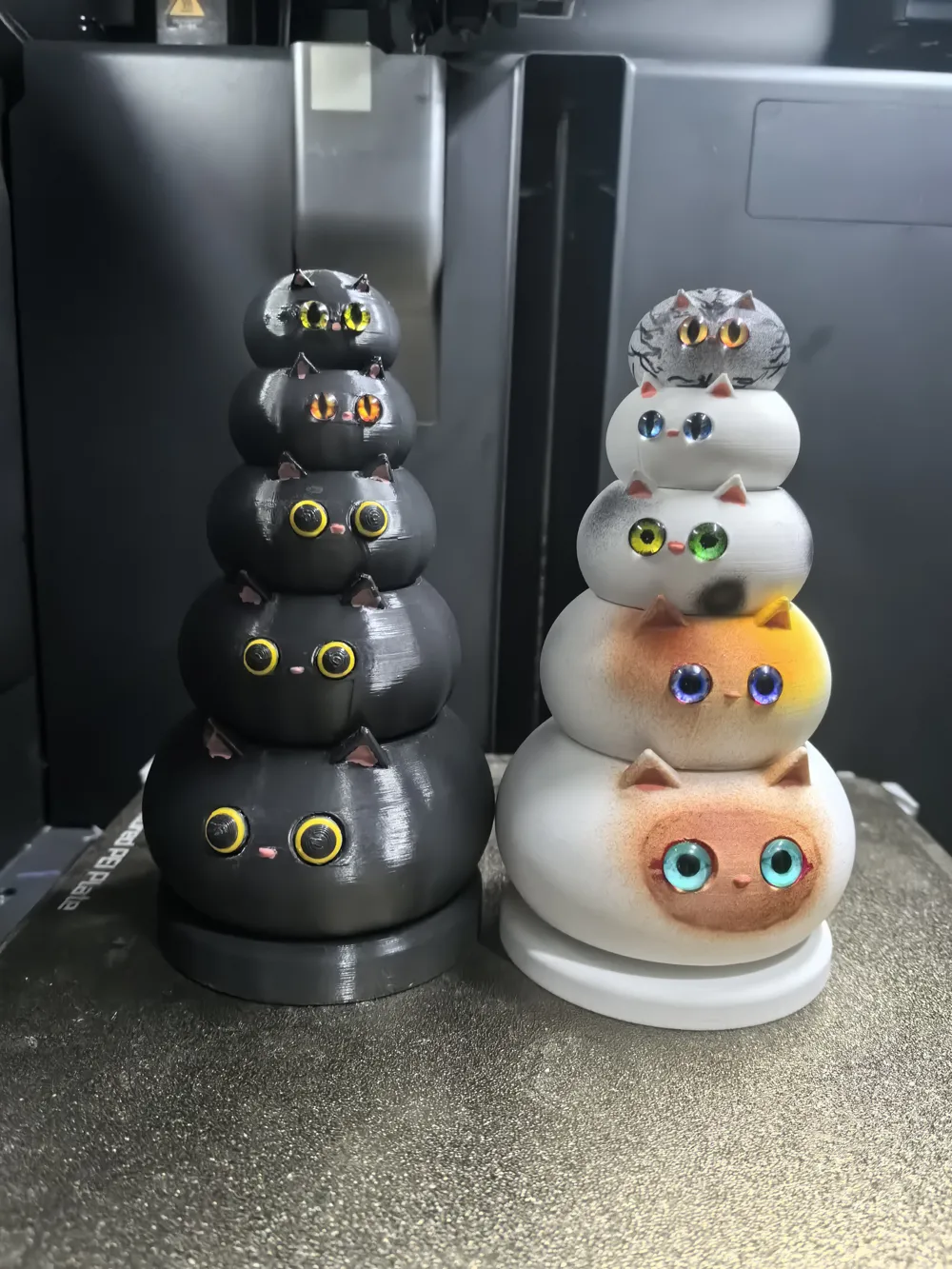 [Lucas Creations] Educational Toy - Stacking Cats - Free 3D Print Model ...
