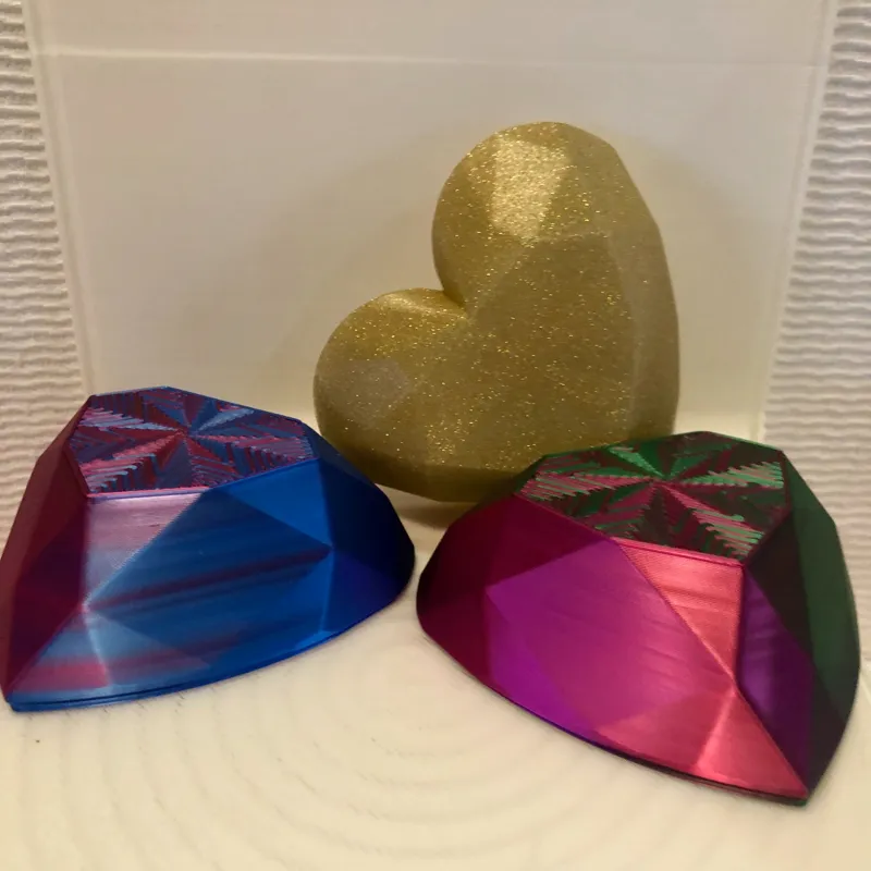 Heart-Shaped Box for spiral vase mode in small & large sizes