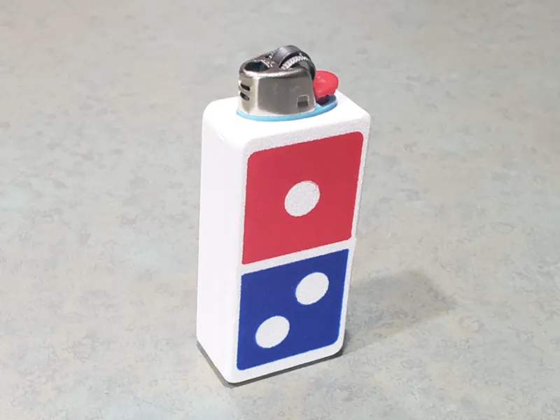 Dominos Pizza Bic Lighter Case
