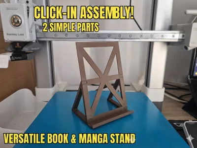 Manga & Book Stand - Fast Print & Easy Assembly