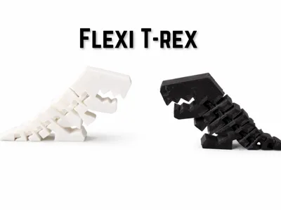 Flexi T-Rex Print-in-Place (No Supports)