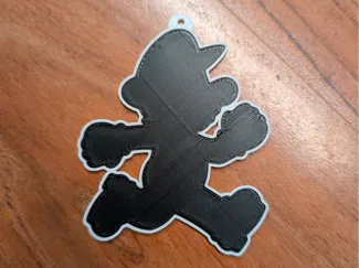 Nintendo Black Mario schlüsselanhänger