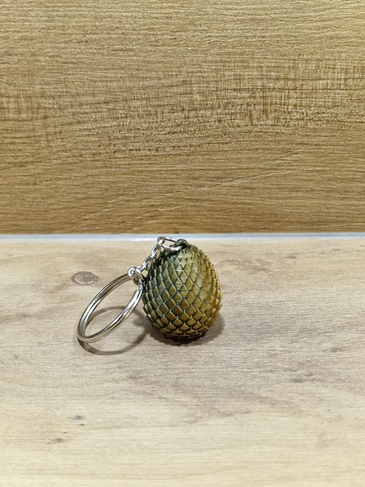 Dragon Scale Egg Key Chain - Free 3D Print Model - MakerWorld