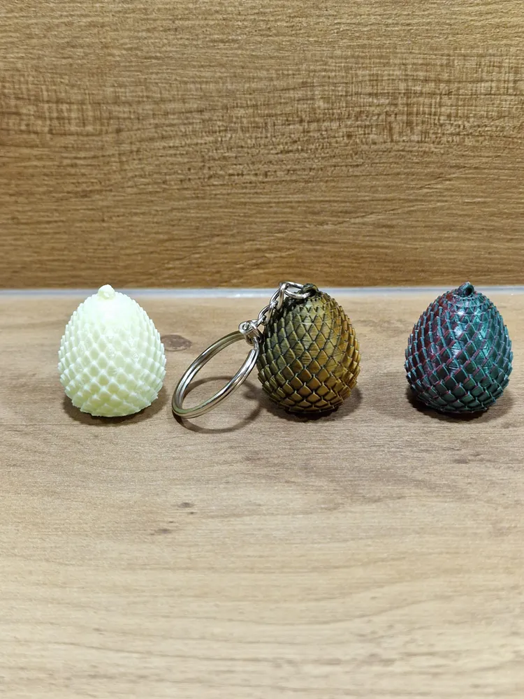 Dragon Scale Egg Key Chain - Free 3D Print Model - MakerWorld