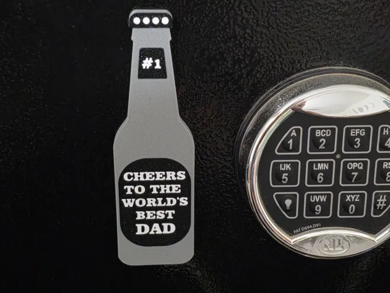 Gun Safe & Tool Box Magnet - Dad & Step-Dad Gift