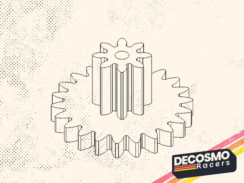 Compound gear 8T 22T (MB-NB-CG8T22T-V1)