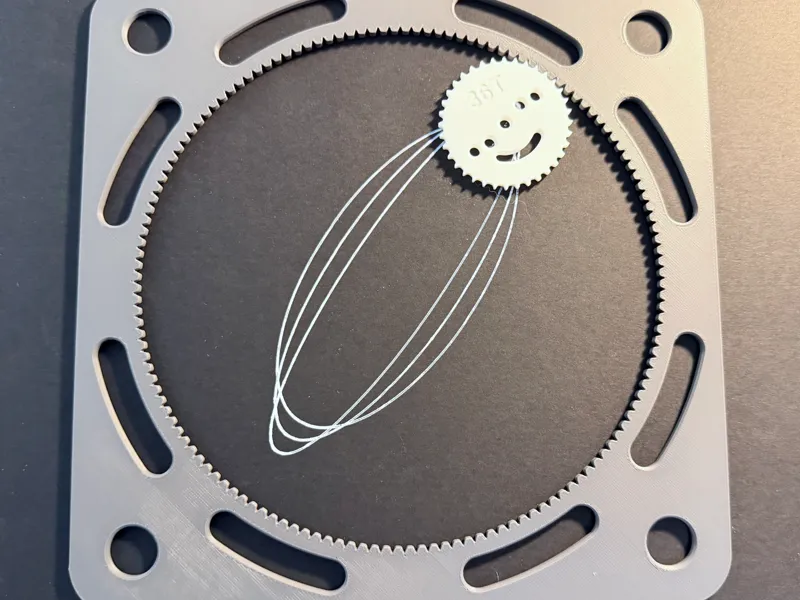 The Infinite Loop Maker - Spirograph 7 gear set