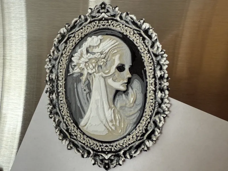 Gothic Cameo Portrait Magnet