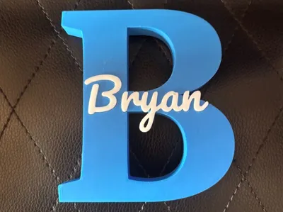 Letter “B” with Bryan name - NO AMS