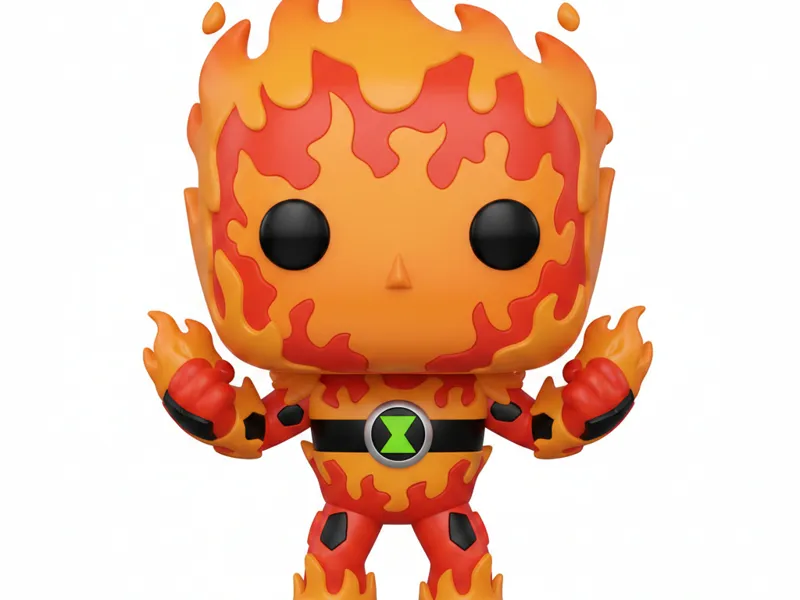 Heatblast Funko Pop Style 3D Character