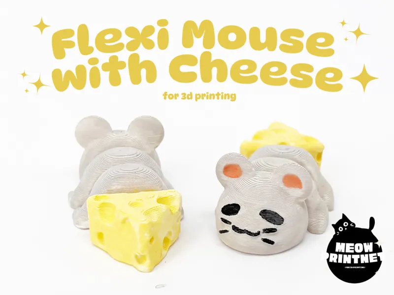 Flexible mouse tail with cheese