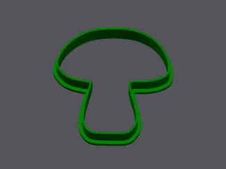 Cute mushroom cookie cutter