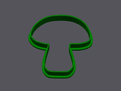 Cute mushroom cookie cutter