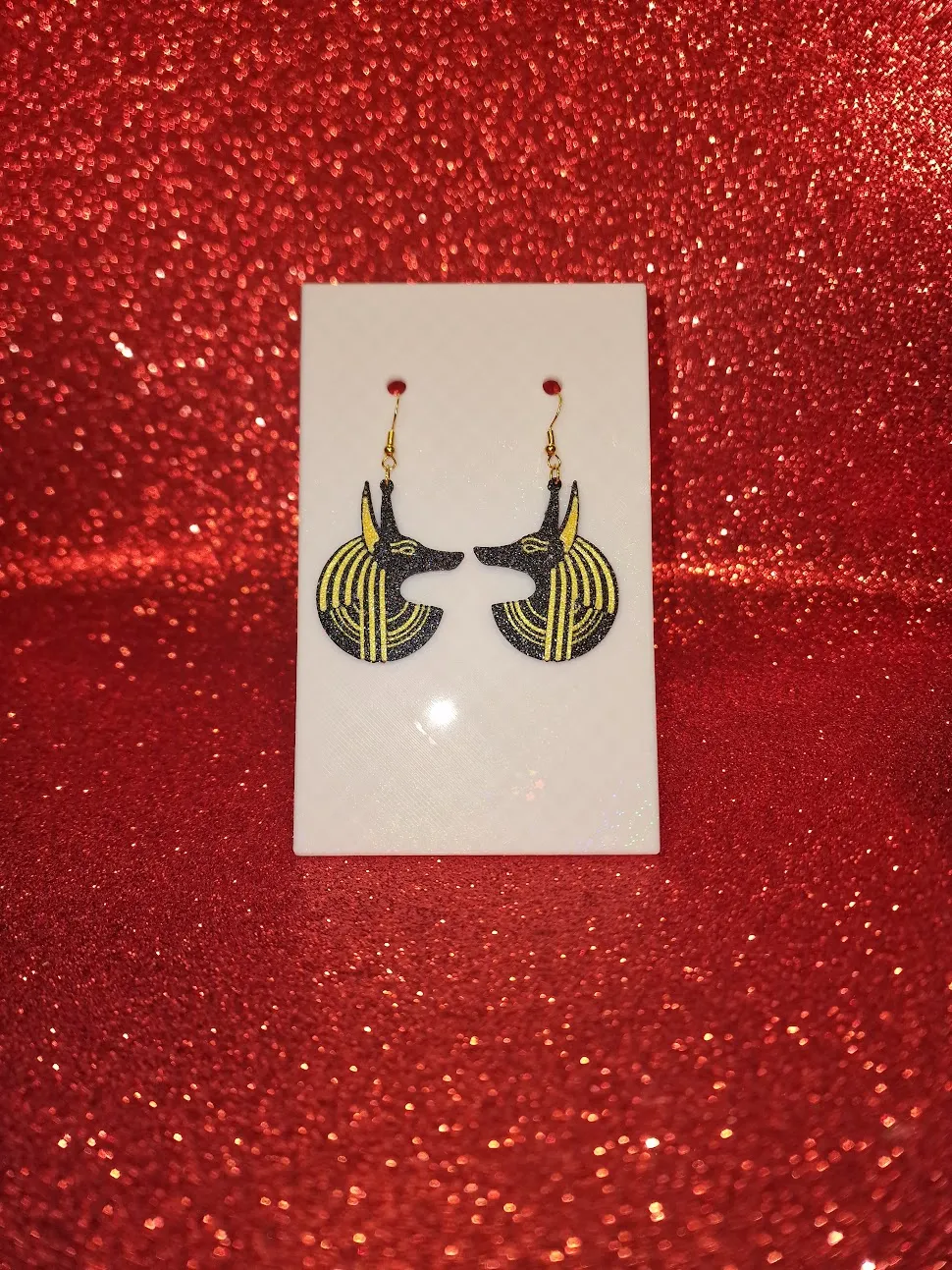 Anubi earrings view 2