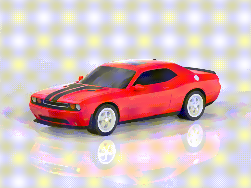 【Dodge】道奇挑战者 Challenger SRT8 美式肌肉车 性能车 组装/轮胎可动