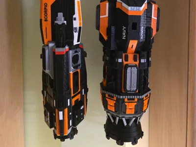 Vertical stand for MCRN Corvette