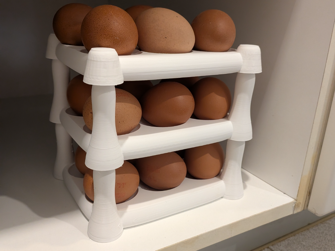 Peeble : Stackable Egg Tray + Low Top - 2x3