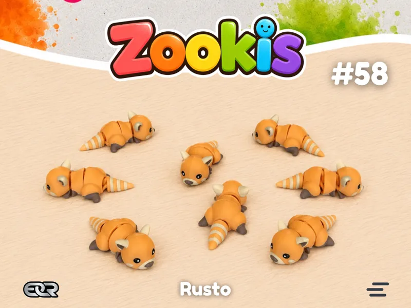 Zookis - Rusto (red panda) #58