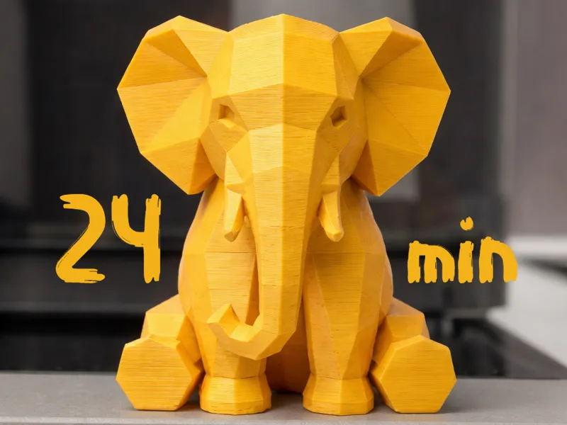 The Poly-Elephant: Lucky, Cute and Geometric