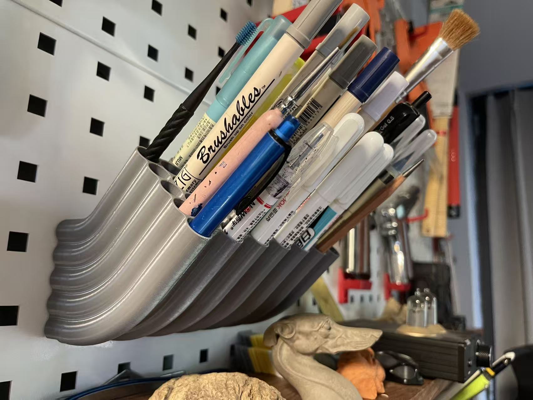 Miniatura 5 do modelo 3D 金属方形洞洞板通用扣件（各类扣件不断添加中）
