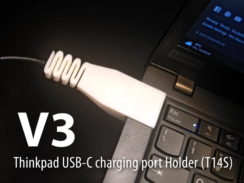 V2 Thinkpad USB-C charging port Hodler (T14S)