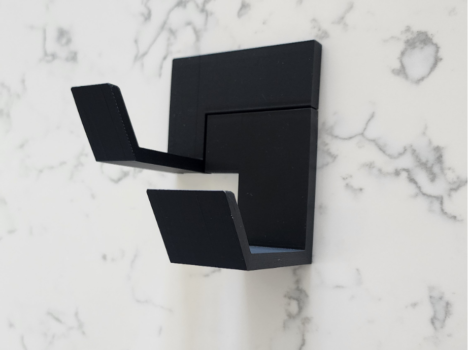 Designer towel hook for body and hair towel