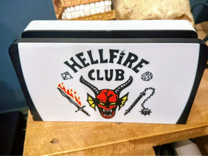 Hellfire Club Switch Cover. Fits OLED Dock.