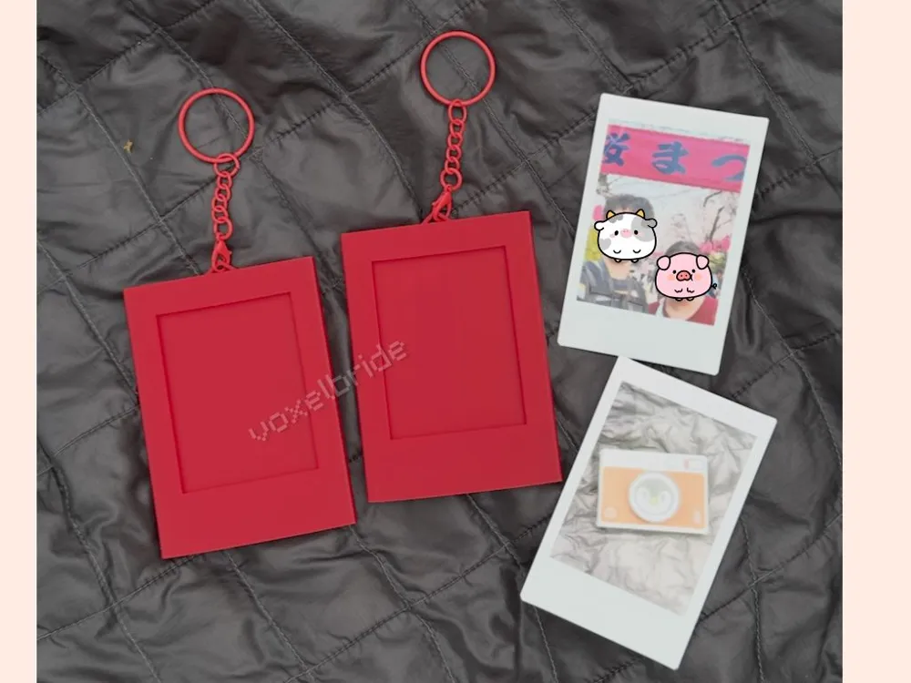 Instax Mini Keychain Frame - Free 3D Print Model - MakerWorld