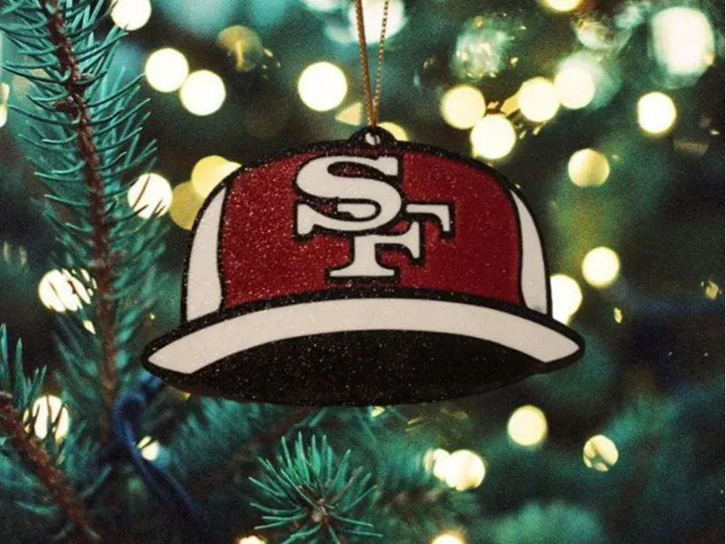 San Francisco 49ers Hat Christmas Ornament 