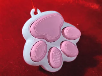 Cute Cat Paw accessories~Pendant Base (4mm hole)