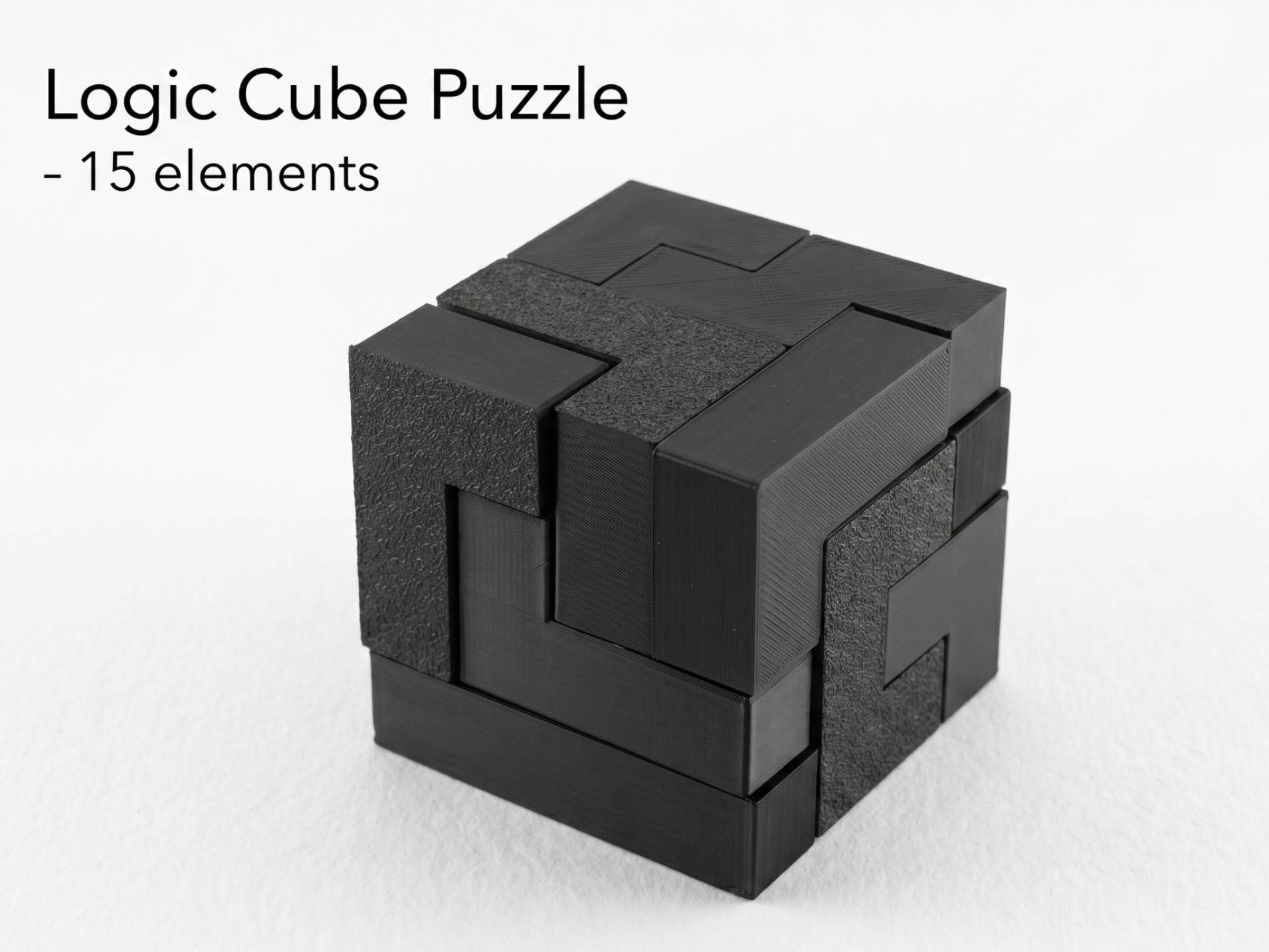 Logic Cube Puzzle - 15 elements