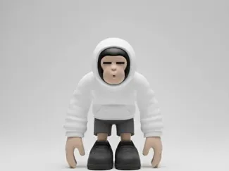 APE SKATE - Art Toy 3D
