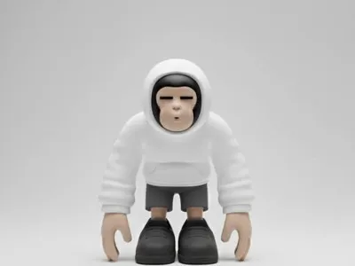 APE SKATE - Art Toy 3D