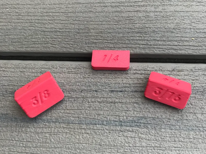 Deck Board Spacers (1/4, 3/16, 3/8 Inch)