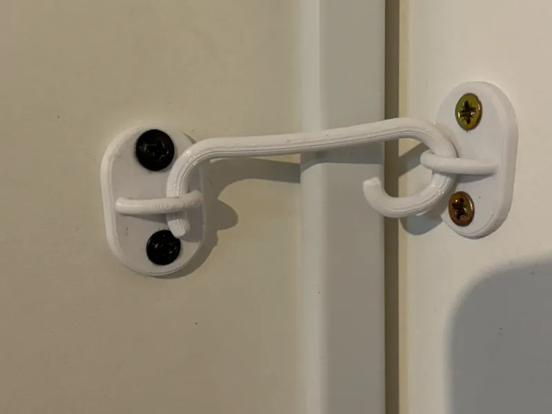 Crochet porte coulissante