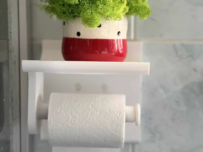 Toilet paper holder (A1mini, no supports required)