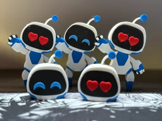 Astro Bot fridge magnets