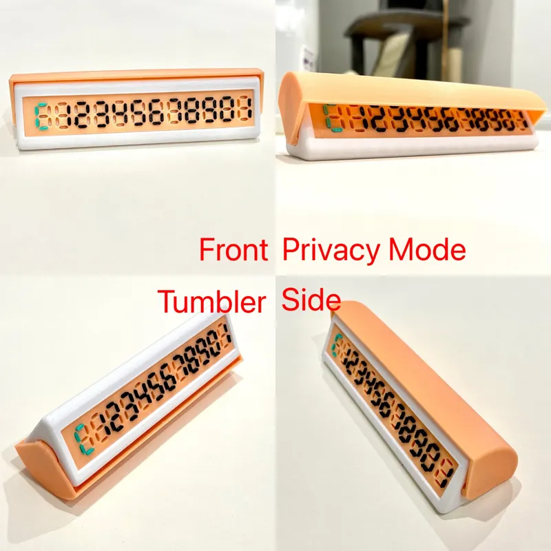 临时停车号码牌/Phone Number Plate for Tempory Parking
